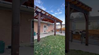 Building Patio Cover 🌴🔥 architecture diy patiodesign pergola patiocover home backyarddesign [upl. by Tracee]