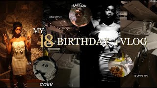 MY 18TH BIRTHDAY VLOG☆  GRWM DINNER MAKEUP amp MORE CHRISSY C [upl. by Arihppas]