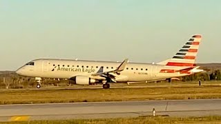 American Eagle EMB175 Landing At KLRD [upl. by Frech]