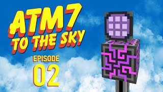 Minecraft ATM7 To The Sky  Ep02  Bigger Reactors amp Applied Energistics [upl. by Ellecram]