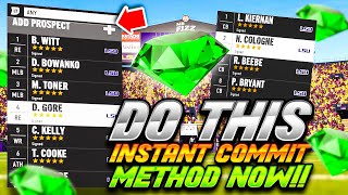 Do This INSANE Instant Commit Method Now in College Football 25 Dynasty [upl. by Krutz277]