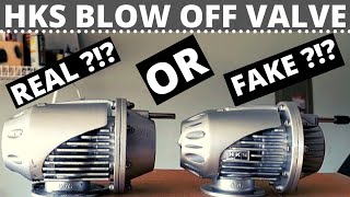 Real HKS BOV vs Replica BOV SSQV Blow Off Valve [upl. by Stephenson]