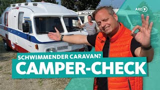 CampingCheck OldtimerWohnmobile und ein schwimmender Wohnwagen  ARD Reisen [upl. by Yovonnda]