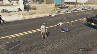 GTA V FIB Guard Kills NPC Worker part 8 [upl. by Raimundo]