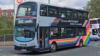 Transdev Go Bus 2421 On Coastliner At Leeds On 840 From Whitby To Leeds [upl. by Anrak]