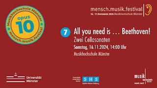 MenschMusikFestival 2024  All you need is … Beethoven  Sonntag 17112024 1400 Uhr [upl. by Ynnhoj]