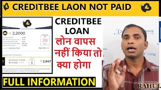 kreditbee loan not paid  kreditbee loan repayment nahi kiya to  kreditbee not reypayment [upl. by Htebazie877]