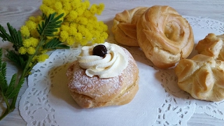 ZEPPOLE E BIGNE DI SAN GIUSEPPE AL FORNO IMPASTO SENZA BURRO RICETTA INFALLIBILE [upl. by Aknaib]