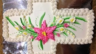 Cross Cake  Cake Decorating [upl. by Rehtse]