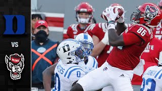 NC State vs Duke Football Highlights 2020 [upl. by Neelac]