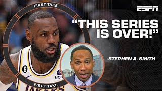 THIS SERIES IS OVER 🗣️ Stephen A on the Lakers after Ja Morants injury in Game 1  First Take [upl. by Riggins]