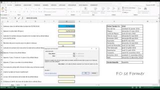 Excel  Utiliser des fonctions DATE [upl. by Ailil]