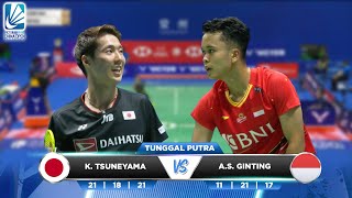 JPN Vs INA  Tunggal Putra  K TSUNEYAMA 2 Vs 1 A S GINTING  VICTOR CHINA OPEN 2023 [upl. by Uno]