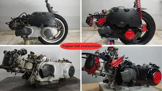 Scooter Engine Rebuild Piaggio Vespa [upl. by Selwyn]