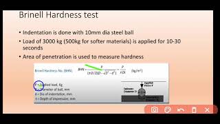 Hardness and hardness Measurement Test BrinellRockwellVictor [upl. by Eivod]