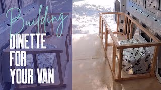 How To Build MultiUse Dinette For Your Van  Van Build Series  Ep 13b [upl. by Haughay]