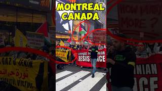 Montreal Canada 🇨🇦 trending palestine protest viralvideo gaza shorts [upl. by Nohsauq]