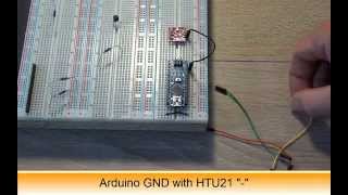 Humidity Sensor HTU21D with Arduino Banggood [upl. by Erialc]