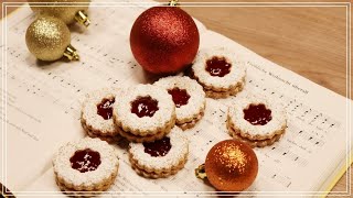 Linzer Plätzchen mit Marmelade  Spitzbuben backen  Best Linzer Cookies Recipe  Lecker im Landhaus [upl. by Christean810]