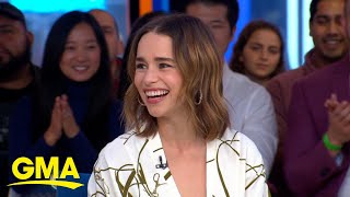 Emilia Clarke on her ‘Game of Thrones’ character becoming a Halloween favorite l GMA [upl. by Lemrac94]