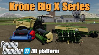 Krone Big X Series  FS22 mod for all platforms [upl. by Ennovart596]