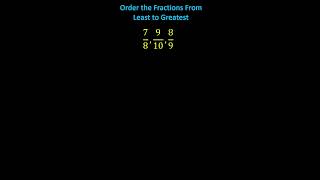 Ordering Fractions Convert to Decimals Using a Calculator maths math [upl. by Anniahs513]