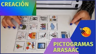 Crear un panel y agenda de comunicación con PICTOGRAMAS de ARASAAC [upl. by Nagaem]