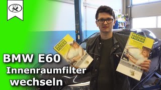 BMW E60 Innenraumfilter Wechseln  change interior filter  VitjaWolf  Tutorial  HD [upl. by Jardena]