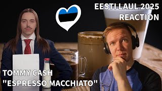 WINNER Tommy Cash quotEspresso Macchiatoquot REACTION  Estonia Eurovision 2025 [upl. by Sindee]