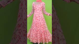 frilllayer frock cutting and stitchingumbrella kurthi in Tamil frockcutting shorts [upl. by Legnaesoj]