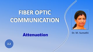 Fiber Optic Communication 22  Attenuation [upl. by Olifoet]