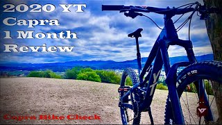 2020 YT Capra 1 Month Review  AL Base  Alloy  Bike Check [upl. by Wemolohtrab]