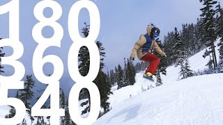 How To 180 360 and 540  Snowboarding Tricks [upl. by Burleigh]