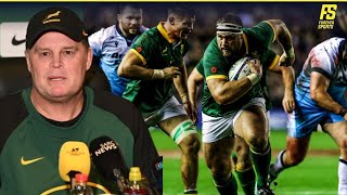 Springboks Rassie Erasmus reacts to beating to Scotland  Springboks PostMatch Audio Presser [upl. by Yaeger]