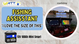 WattCycle 12V 100Ah Mini Bluetooth The Excellent Fishing Battery [upl. by Lashonde]