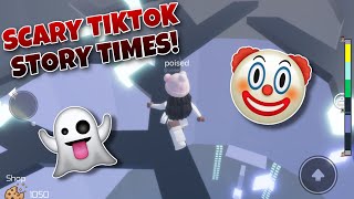 SCARY TIKTOK STORY TIMES 👻  Obby Play  Roblox [upl. by Nashner]