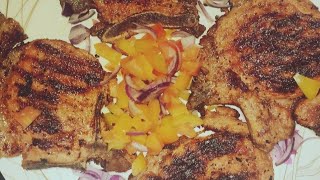 Grilled pork chops  Momshie Bhing Kitchen [upl. by Augy]