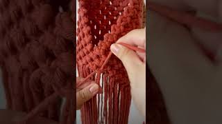 Macrame💛Home decorDIY MacrameMacrame bag macrame macrametutorial macramepattern homedecor art [upl. by Nosrak]