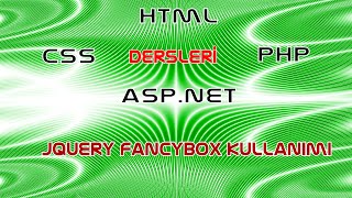 Jquery Fancybox Kullanımı  Ürünler Sayfasında Fancybox [upl. by Alehc]