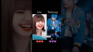 Reflex sky Lisa vs taehyung 🐯🦋💓💋 [upl. by Ydolem]