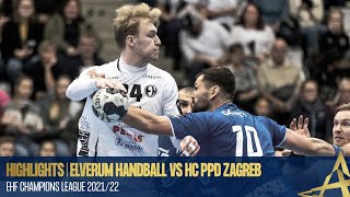 HIGHLIGHTS  Elverum Handball vs HC PPD Zagreb  Round 5  EHF Champions League 202122 [upl. by Anaoy]