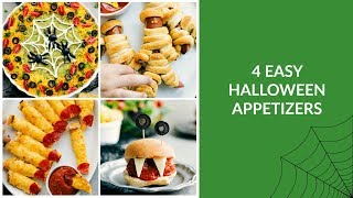 4 Easy Halloween Appetizers [upl. by Prentice383]