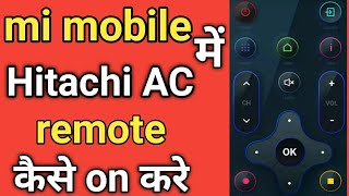 Hitachi AC remote control app  mi mobile me Hitachi remote kaise on kare  Hitachi remote on mi [upl. by Seabrooke]