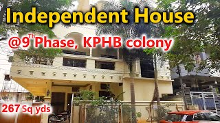 Independent House for sale in 9th phase kphb colony hyderabad  Propmediate [upl. by Zillah]