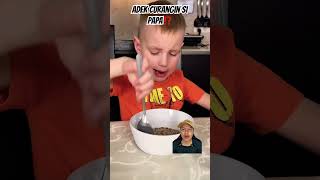 ADEK CURANGIN SI PAPA⁉️ funny comedy family prank cooking music song cover dance spedup [upl. by Stoffel]