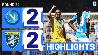 NAPOLIFROSINONE 22  HIGHLIGHTS  Cheddira double thwarts Napoli efforts  Serie A 202324 [upl. by Joseph]