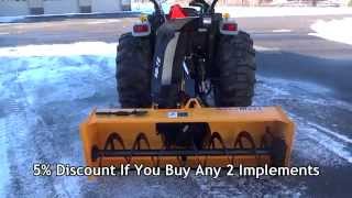 WoodMaxx SB72 PTO Snow Blower Walkaround Fall 2014 [upl. by Herrick]