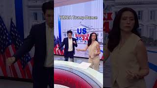 Even the anchor dancing in YMCA song 😆😂 anchor trump2024 trumpfamily trump trumpdance usa [upl. by Ahsias781]