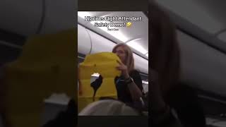 Hilarious Flight Attendant Part One aviation funny funnyvideo safety shorts humor [upl. by Atteirneh]