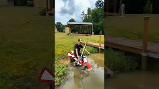 This man made a Bike that can run Underwater But theres a Problem 😱🫡 respect shorts ytshorts [upl. by Sloatman]